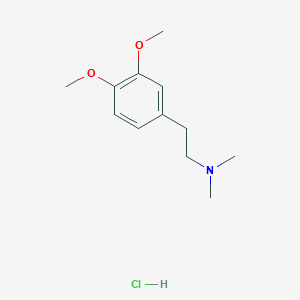 molecular formula C12H20ClNO2 B3179425 2-(3,4-dimethoxyphenyl)-N,N-dimethylethanamine hydrochloride CAS No. 51012-67-0