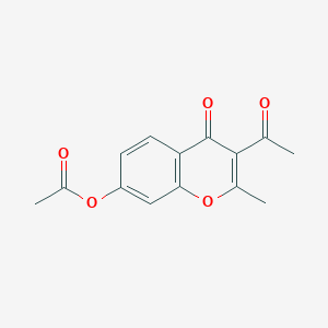 3-acetyl-2-methyl-4-oxo-4H-chromen-7-yl acetate