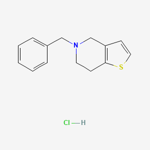 5-benzyl-6,7-dihydro-4H-thieno[3,2-c]pyridine;hydrochloride