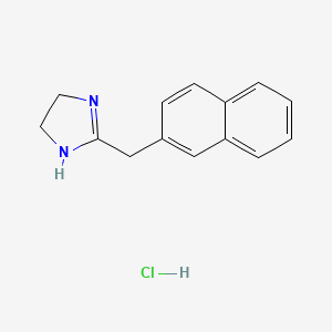molecular formula C14H15ClN2 B3179491 NAPHAZOLINE HYDROCHLORIDE CAS No. 6028-15-5