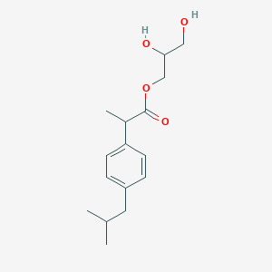 molecular formula C16H24O4 B3179502 2,3-Dihydroxypropyl 2-(4-Isobutylphenyl)propanoate CAS No. 64622-21-5