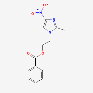 molecular formula C13H13N3O4 B3179569 2-(2-Methyl-4-nitro-1H-imidazol-1-yl)ethyl Benzoate CAS No. 87009-72-1