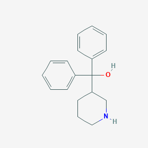 molecular formula C18H21NO B3179576 Diphenyl(piperidin-3-yl)methanol (Pipradrol 3-Isomer) CAS No. 88783-30-6