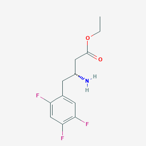 molecular formula C12H14F3NO2 B3179607 ethyl (3R)-3-amino-4-(2,4,5-trifluorophenyl)butanoate CAS No. 1151240-91-3