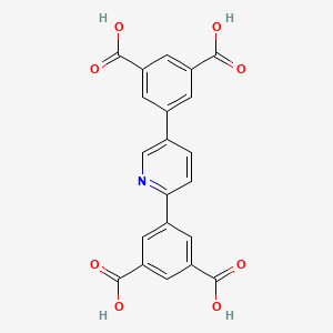molecular formula C21H13NO8 B3179618 5,5'-(Pyridine-2,5-diyl)diisophthalic acid CAS No. 1431292-15-7