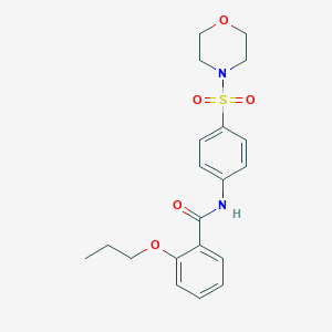 molecular formula C20H24N2O5S B317963 N-[4-(4-morpholinylsulfonyl)phenyl]-2-propoxybenzamide 