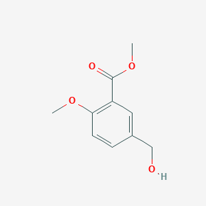 molecular formula C10H12O4 B3179656 Methyl 5-(hydroxymethyl)-2-methoxybenzoate CAS No. 191604-81-6