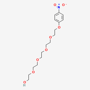 molecular formula C16H25NO8 B3179733 14-(4-Nitrophenoxy)-3,6,9,12-tetraoxatetradecan-1-ol CAS No. 256479-09-1