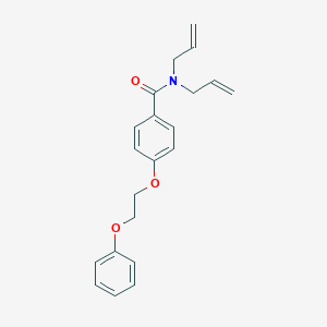 molecular formula C21H23NO3 B317975 N,N-diallyl-4-(2-phenoxyethoxy)benzamide 