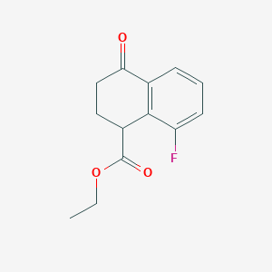 Ethyl 8-fluoro-4-oxo-1,2,3,4-tetrahydronaphthalene-1-carboxylate