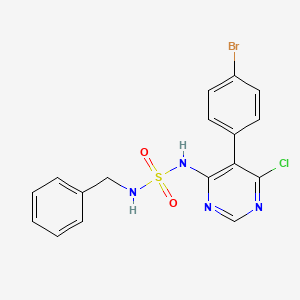 N-[5-(4-Bromophenyl)-6-chloro-4-pyrimidinyl]-N'-(phenylmethyl)sulfamide