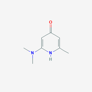 molecular formula C8H12N2O B3179808 2-(Dimethylamino)-6-methylpyridin-4-ol CAS No. 65735-56-0