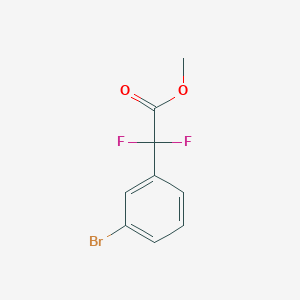 molecular formula C9H7BrF2O2 B3179826 Methyl 2-(3-bromophenyl)-2,2-difluoroacetate CAS No. 860771-96-6