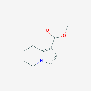 molecular formula C10H13NO2 B3179833 Methyl 5,6,7,8-tetrahydroindolizine-1-carboxylate CAS No. 87281-43-4