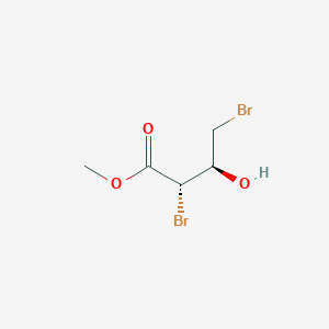 molecular formula C5H8Br2O3 B3179836 Methyl (2S,3R)-2,4-dibromo-3-hydroxybutanoate CAS No. 88824-09-3