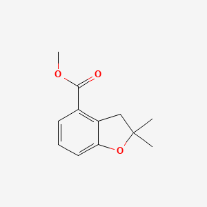 molecular formula C12H14O3 B3179842 methyl 2,2-dimethyl-2,3-dihydrobenzofuran-4-carboxylate CAS No. 929301-86-0