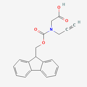 molecular formula C20H17NO4 B3179905 Fmoc-N-(propargyl)-glycine CAS No. 1033622-38-6