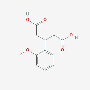molecular formula C12H14O5 B3179923 3-(2-methoxyphenyl)pentanedioic Acid CAS No. 105338-50-9
