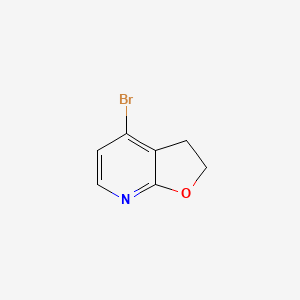molecular formula C7H6BrNO B3179961 4-Bromo-2,3-dihydrofuro[2,3-b]pyridine CAS No. 1129976-17-5