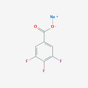 molecular formula C7H2F3NaO2 B3179980 sodium;3,4,5-trifluorobenzoate CAS No. 1180493-12-2