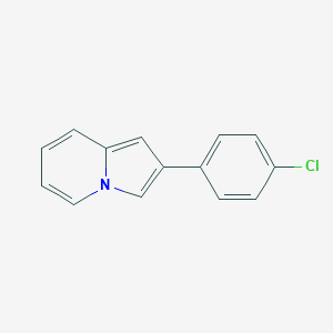 molecular formula C14H10ClN B031800 2-(4-Chlorophenyl)indolizine CAS No. 7496-73-3
