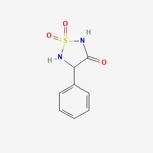 molecular formula C8H8N2O3S B3180000 4-Phenyl-3-oxo-1,2,5-thiadiazolidine 1,1-dioxide CAS No. 120991-36-8