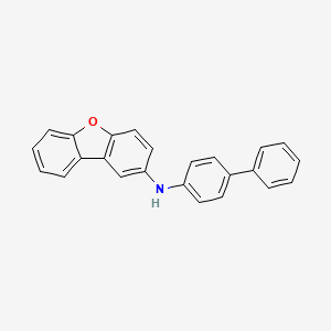 molecular formula C24H17NO B3180107 N-([1,1'-Biphenyl]-4-yl)dibenzo[b,d]furan-2-amine CAS No. 1300028-94-7
