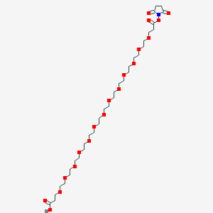 molecular formula C34H61NO19 B3180427 Acid-PEG13-NHS ester 
