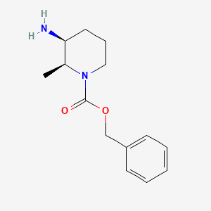 molecular formula C14H20N2O2 B3180525 benzyl (2S,3S)-3-amino-2-methylpiperidine-1-carboxylate CAS No. 1932103-85-9