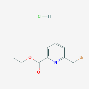 molecular formula C9H11BrClNO2 B3180538 Ethyl 6-(bromomethyl)picolinate hydrochloride CAS No. 1956318-25-4