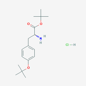 molecular formula C17H28ClNO3 B3180561 H-D-Tyr(tBu)-OtBu.HCl CAS No. 1998701-20-4