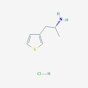 molecular formula C7H12ClNS B3180573 (R)-1-(Thiophen-3-yl)propan-2-amine hydrochloride CAS No. 2007917-27-1
