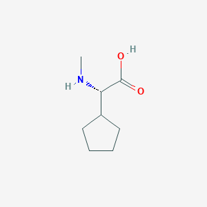 molecular formula C8H15NO2 B3180578 (S)-2-cyclopentyl-2-(methylamino)acetic acid CAS No. 204460-99-1