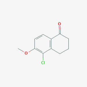 molecular formula C11H11ClO2 B3180711 5-CHLORO-6-METHOXY-3,4-DIHYDRONAPHTHALEN-1(2H)-ONE CAS No. 26231-22-1