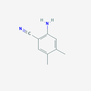 molecular formula C9H10N2 B3180751 2-Amino-4,5-dimethylbenzonitrile CAS No. 28568-03-8