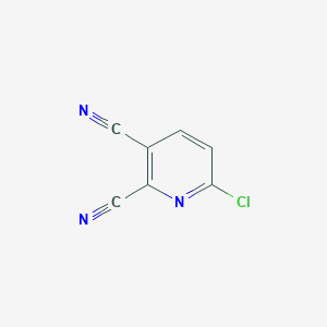 molecular formula C7H2ClN3 B3180878 2,3-Pyridinedicarbonitrile, 6-chloro- CAS No. 401565-17-1