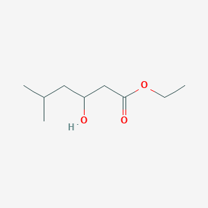 molecular formula C9H18O3 B3180884 Ethyl 3-hydroxy-5-methylhexanoate CAS No. 40309-43-1