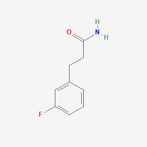 molecular formula C9H10FNO B3180890 3-(3-fluorophenyl)propanamide CAS No. 404-96-6