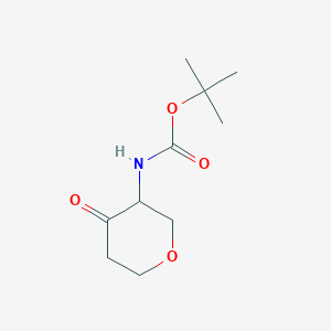 molecular formula C10H17NO4 B3180961 tert-Butyl (4-oxotetrahydro-2H-pyran-3-yl)carbamate CAS No. 477584-38-6