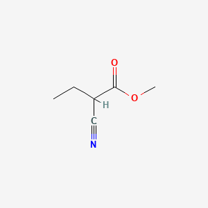 molecular formula C6H9NO2 B3181088 Methyl 2-cyanobutanoate CAS No. 53692-87-8