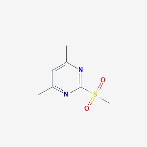 molecular formula C7H10N2O2S B031811 4,6-Dimethyl-2-methylsulfonylpyrimidine CAS No. 35144-22-0