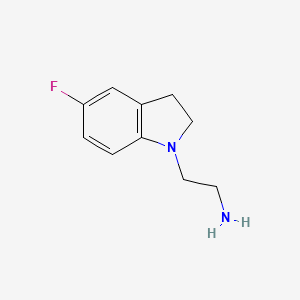molecular formula C10H13FN2 B3181153 2-(5-fluoroindolin-1-yl)ethanamine CAS No. 552866-94-1