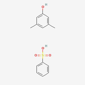 molecular formula C14H16O4S B3181205 Phenol, 3,5-dimethyl-, benzenesulfonate CAS No. 61019-00-9