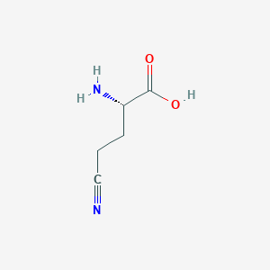 molecular formula C5H8N2O2 B3181226 (S)-2-Amino-4-cyanobutanoic acid CAS No. 6232-22-0