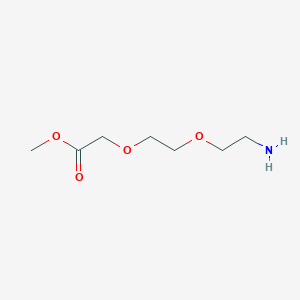 molecular formula C7H15NO4 B3181295 NH2-PEG2-methyl acetate 