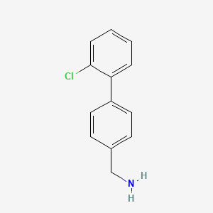 B3181312 [4-(2-Chlorophenyl)phenyl]methanamine CAS No. 767626-02-8