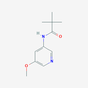 molecular formula C11H16N2O2 B3181341 N-(5-methoxypyridin-3-yl)-2,2-dimethylpropanamide CAS No. 77903-25-4