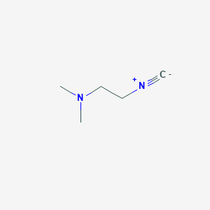 molecular formula C5H10N2 B3181345 2-isocyano-N,N-dimethylethanamine CAS No. 78375-49-2