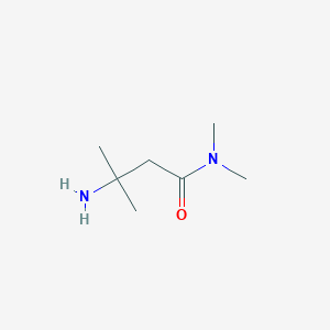 molecular formula C7H16N2O B3181450 3-amino-N,N,3-trimethylbutanamide CAS No. 854419-12-8