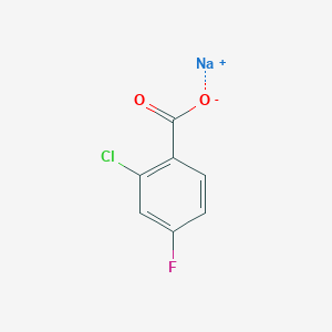 molecular formula C7H3ClFNaO2 B3181457 Sodium 2-chloro-4-fluorobenzoate CAS No. 855471-43-1